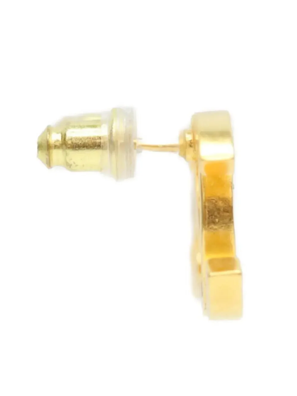 Chanel Cc Logo Earrings Metal Gold-Tone #299614C11B